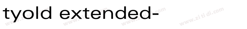 tyold extended字体转换